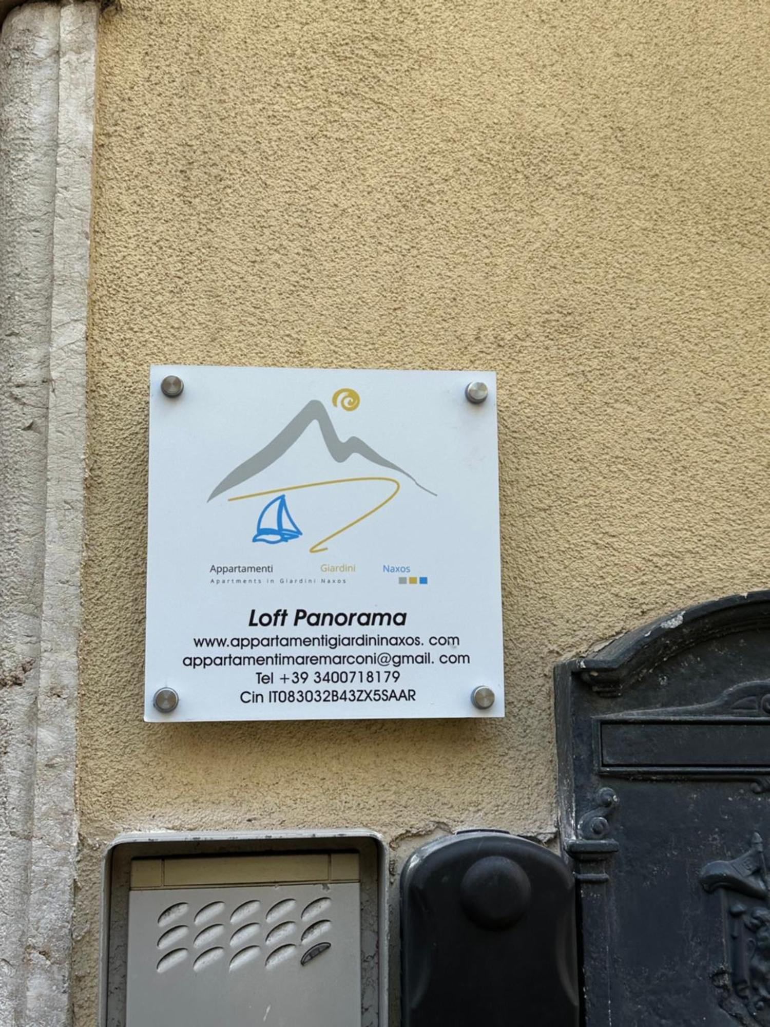 Appartamento Loft Panorama di Naxos Giardini Naxos Esterno foto